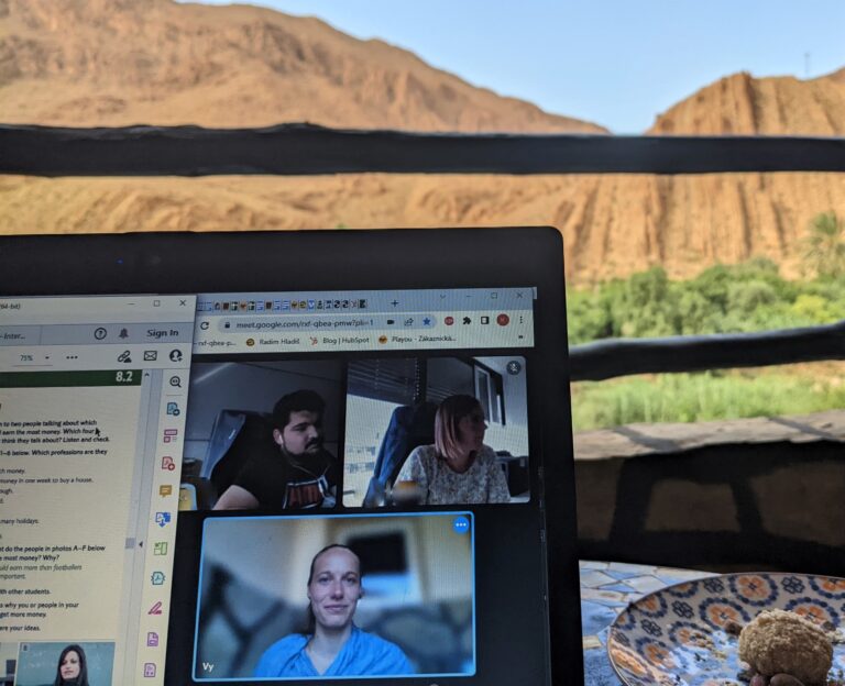 digitální nomádství video meeting